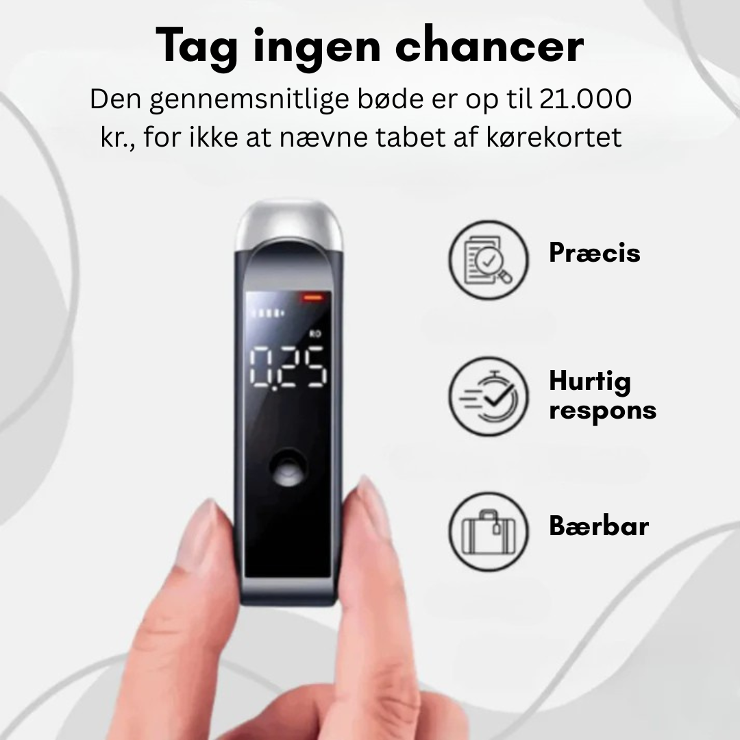 BlowSafe™ | Alkometer | Kend din promille sikkert før du kører