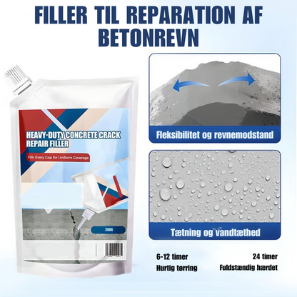 ConcreteFix™ | Reparer betonrevner hurtigt og nemt – klar-til-brug i pose