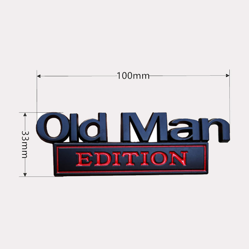 OldManEdition™ | Sjovt badge til bilen