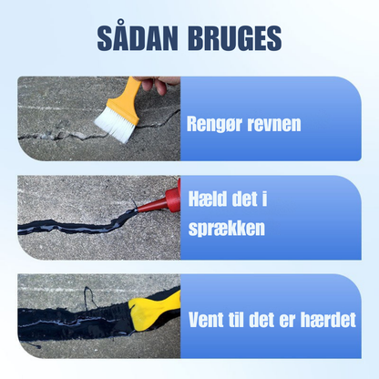 ConcreteFix™ | Reparer betonrevner hurtigt og nemt – klar-til-brug i pose