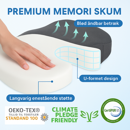 KomfortSædet™ - Ergonomisk Pude til Langvarig Siddekomfort