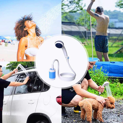 CampShower™ – Komfort i det fri Fra vanddunk til bruser på sekunder – uden besvær