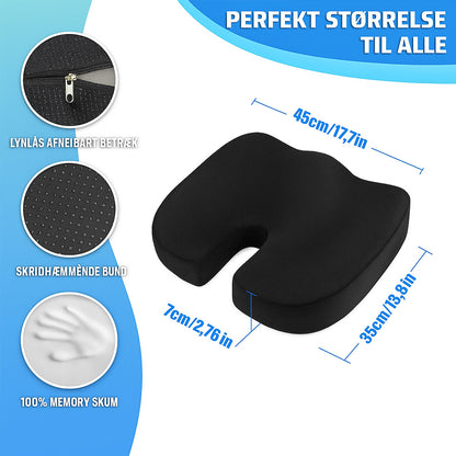 KomfortSædet™ - Ergonomisk Pude til Langvarig Siddekomfort