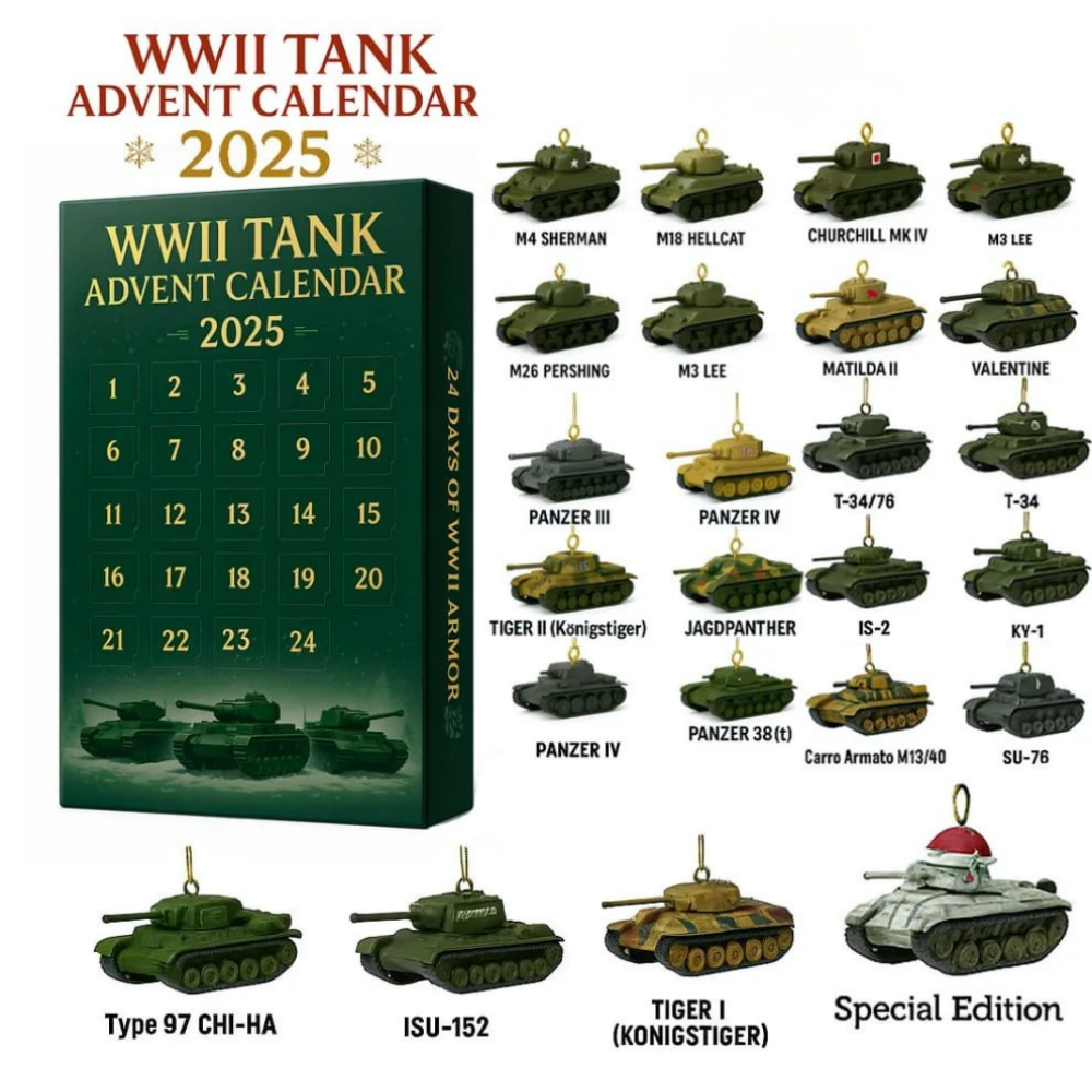 WWII Tank julekalender 2025