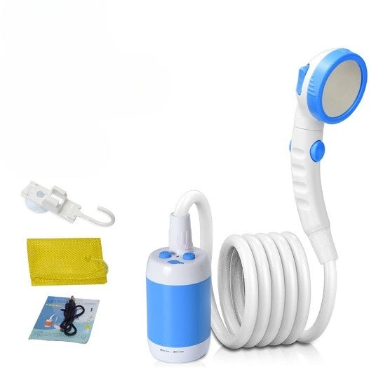 CampShower™ – Komfort i det fri Fra vanddunk til bruser på sekunder – uden besvær