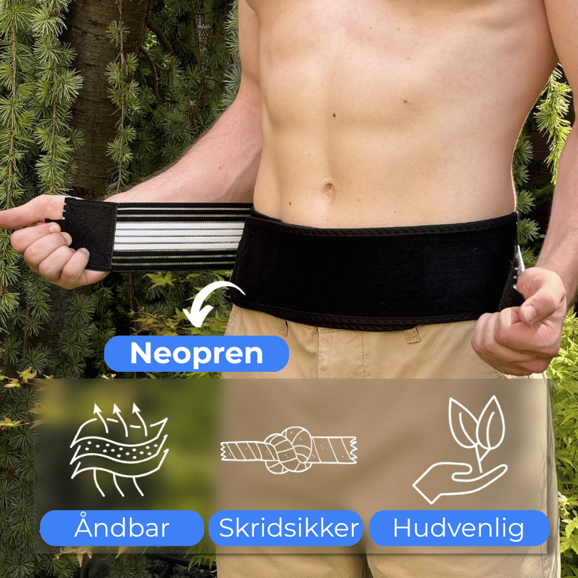 CoreStøtte™ - Støtter din ryg, forbedrer din holdning og hjælper dig smertefrit gennem dagen.